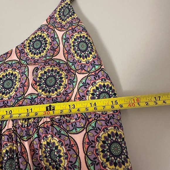 Nicole Miller Silk Long Pink Patterned Dress | Size Small - Picture 8 of 9